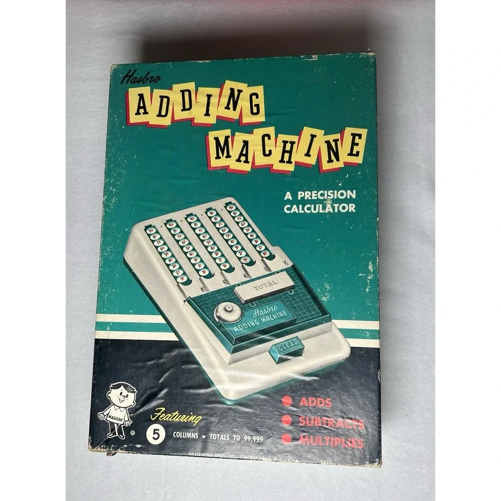 Hasbro Adding Machine A Precision Calculator Vintage 1960‎